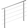 monzana® Treppengeländer Edelstahl 150cm 4 Streben