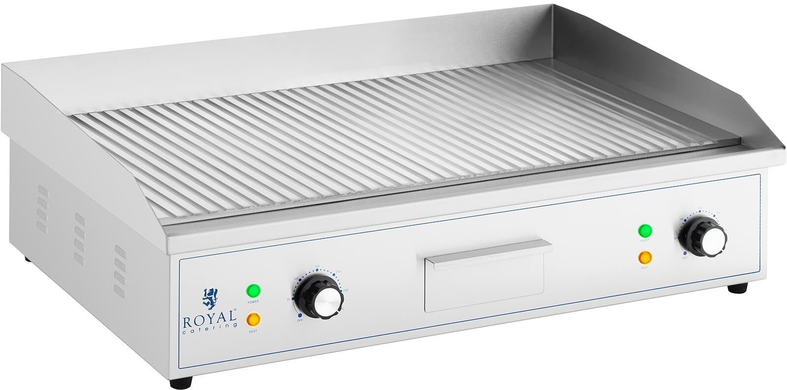 Royal Catering Elektrická grilovací deska - 700 x 400 mm - Royal Catering - Ribbed - 4 400 W RCPG 51