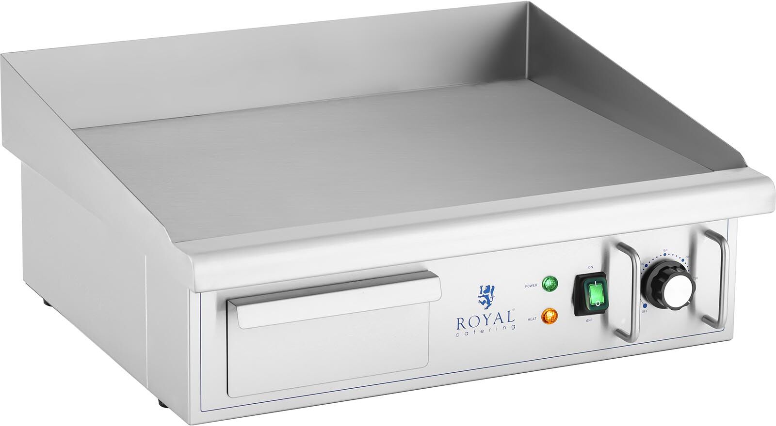 Royal Catering Elektrická grilovací deska - 550 x 380 mm - Royal Catering - Flat - 3 000 W RCPG47-S