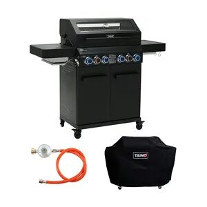 TAINO PLATINUM YAMARA DARK 4+2 Gasgrill Stahl 4 Brenner Sear-Burner Backburner