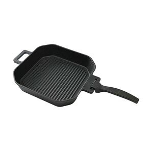 SANTOS BBQ Gusseisenpfanne mit abnehmbaren Griff 29 x 29 cm