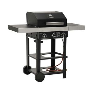 TAINO WABAYA 3+0 Gasgrill Grillwagen 3 Brenner Sear-Burner Schwarz Matt