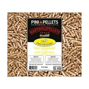 PINI Hartholz Pellets Nr. 3 Pizza Ofen Speziell für pelletbetriebene Pizzaöfen 10 Kg