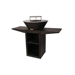 PURLINE Stahlgrill Schwarz mit Grillplatte 60 cm EFP57B