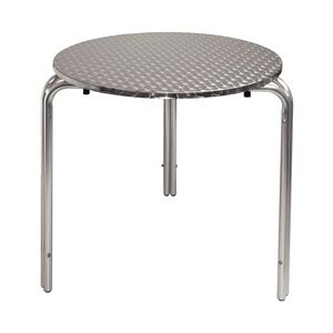 Gastronoble Gastro Bolero Bistrotisch Ø700 mm Edelstahl, 3 Beine