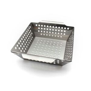 CHEFGASTRO BBQ Gemüsekorb XS, Grillwok   21,5x21,5cm   Edelstahl