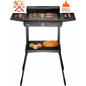 Zilan - 2in1 Standgrill Elektrogrill Tischgrill Partygrill 2400 Watt