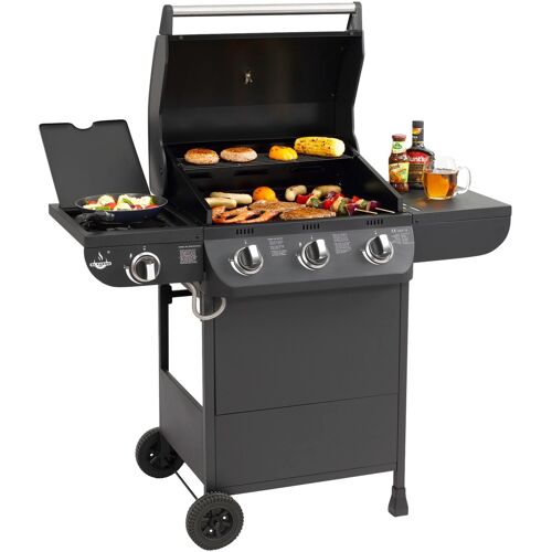 Gasgrill EL FUEGO "Columbus 3+1" Grills Gr. B/H/T: 118 cm x 108 cm x 58 cm, schwarz Gasgrills BxTxH: 117,5x58,5x107,5 cm