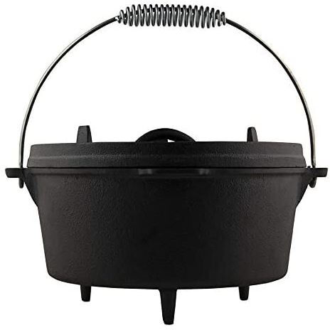 The Windmill kasserolle Dutch Oven 7,6 Liter Gusseisen schwarz 3 teilig