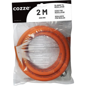 Cozze ® Slange til regulator 2,0m (inkl. 2 spændebånd)