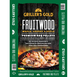 Griller's Gold Fruitwood Træpiller - 9 kg