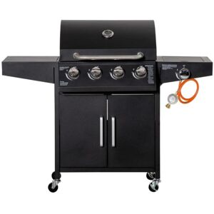 Rootz Living Rootz Gasgrill - BBQ med 3 brændere - Mobil grillvogn med 4 hjul