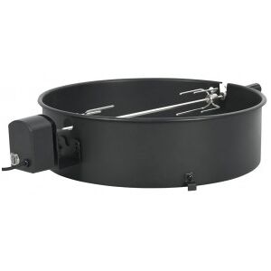 vidaXL Kit De Anillo Asador De Barbacoa Negro 57 Cm