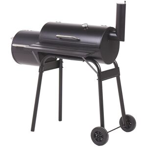 Beliani Barbacoa de carbón de metal polipropileno negro