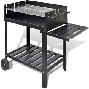 vidaXL Soporte para barbacoa de carbón con 2 ruedas