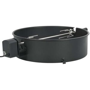 vidaXL Kit de anillo asador de barbacoa negro 57 cm