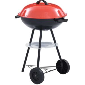 vidaXL Barbacoa de carbón portátil con ruedas XXL 44 cm