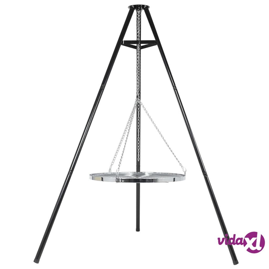 BBGRILL Kolmijalkagrilli 172 cm Musta BBQ TRIPOD