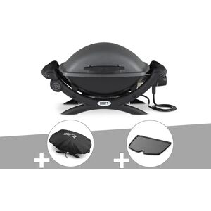 Barbecue electrique Weber Q 1400 + Housse + Plancha