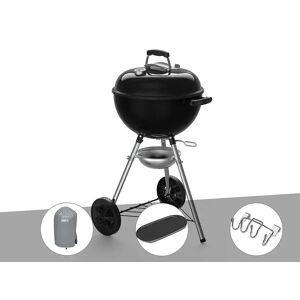 Barbecue a charbon Weber Original Kettle E-4710 47 cm + Housse + Plancha + Support Accessoires