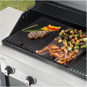 JARDIDECO Plancha en fonte 43,5 x 23,7 cm pour barbecue 2 bruleurs Char-Broil