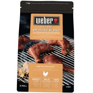 Mélange de copeaux de bois WEBER - pour barbecues - poulet - 0,7kg - Publicité