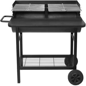 Barbecue à charbon 71x35.5cm avec chariot - smoker one