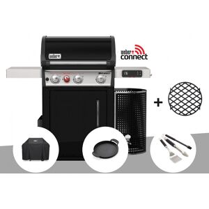 Barbecue a gaz intelligent Weber Spirit EPX 325S GBS Housse Plancha Kit 3 ustensiles