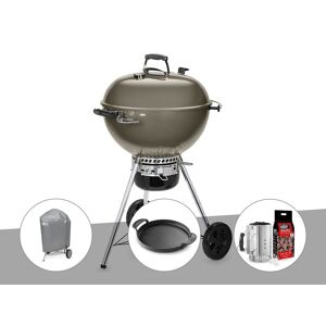 Barbecue a charbon Weber Master-Touch GBS C-5750 57 cm Smoke Grey avec housse, plancha et kit allumage