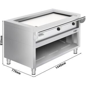 GGM GASTRO - Grill électrique Teppanyaki - 9kW - Plaque de cuisson lisse