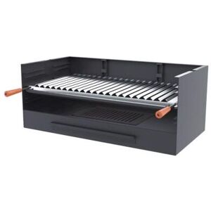 - Barbecue charbon de bois 80 cm à poser ou encastrer