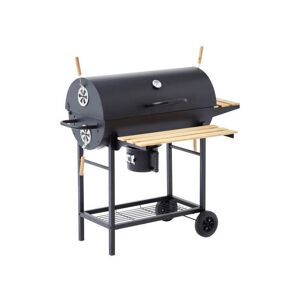 Cookingbox - Barbecue a charbon mike - 2 grilles acier chromé - Surface de cuisson : 71 x 35 cm - Noir - Publicité