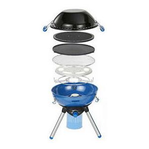 Campingaz - Camping Gaz Party Grill 400 cv - Noir - Bleu - Rond - Couvercle amovible - 3 pieds - 2000 w - 420 mm (2000030685) - Publicité