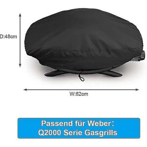 Crea - Cover For Weber Q2000 / Q2200 / Q200 Grill, Barbecue Covers Waterproof For Weber - Publicité