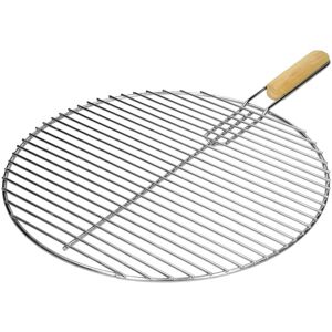 Ecd Germany - Grille de Barbecue en Acier Inoxydable, Ronde, ø 44,5 cm, avec Poignées Amovibles, Robuste & Inoxydable, Résistant aux Intempéries, - Publicité