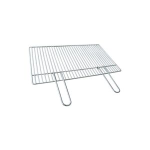 Salone Srl - grille en acier chrome pour barbecue beton 67X40 - Publicité