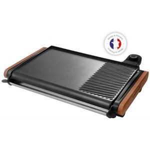 Plancha gril électrique 2000w 43x28cm Lagrange 229011 - bois - Publicité