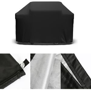 VINGO Barbecue bbq Couverture de Gril Anti-UV Anti-l'eau Anti-l'Humidité 145x61x117cm Noire - Noir - Publicité