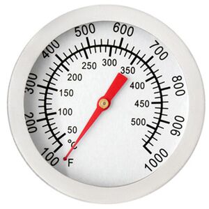 Csparkv - Thermomètre pour Barbecue, Thermomètre de Four en Acier Inoxydable Max 500°C/1000°F Affichage analogique Thermomètre pour Four, Four à Pizza, Four à Bois - Publicité