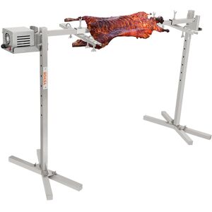 Vevor - Barbecue a Cochon de Lait Charge 41 kg Rotissoire Barbecue Tournebroche Automatique 117 cm 42 w 4 tr/min Kit de Rotissoire Electrique 8 Hauteurs Reglables pour Rotir Agneau Camping Randonnee - Publicité