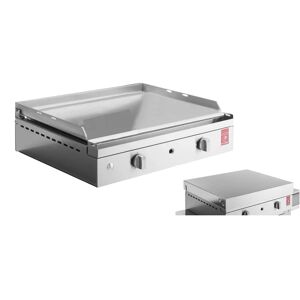 Plancha Chef 55 lisse + couv charnieres Pla.net [Gris]