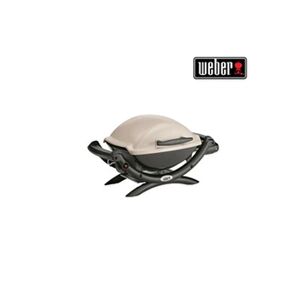 Weber Q 1000 - Barbecue gril -gaz - 1376 cm ² - titane - Publicité