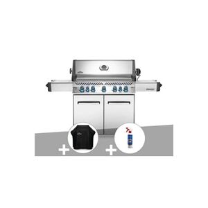 Napoleon Barbecue à gaz Prestige 665 inox + Housse de protection + Nettoyant grill 3 en 1 - Publicité