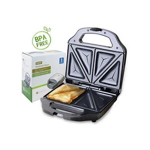 Aigostar Cieplo Steel - Appareil à sandwichs 0% BPA en acier inoxydable. 700W. Cuisson double face uniforme. Design exclusif. Publicité