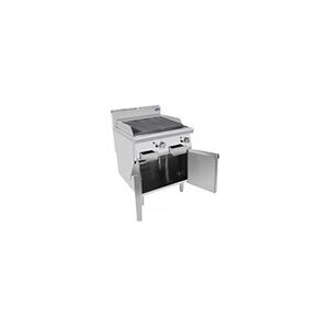 Atosa Grill Gaz Pierres de Lave avec Poignées sur Meuble Série 700 - 2x7 kw/h - - Avec poignées lève-grilleAcier inoxydable x700xmm - Publicité