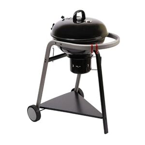 Pegane Barbecue à charbon sur roulettes en acier epoxy avec couvercle - Longueur 71 x Profondeur 60.5 x Hauteur 98 cm -- - Publicité