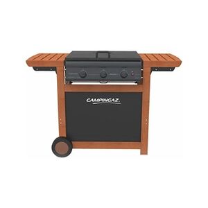 Campingaz Barbecue gaz grill et plancha Adelaide 3 Woody L 14 KW Piezo Grill/plancha + Housse - Publicité