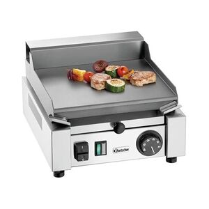 Bartscher Plaque grillade 1200 W - surface de cuisson L 260 x P 230 mm - inox - Publicité