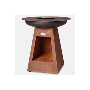 Virtus Group Gril Bbq à Bois Avec Compartiment Pour Le Bois, Hauteur 100 cm, Corten Version Virtus BBQVCS100 - Publicité