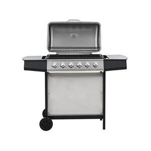 VIDAXL Barbecue au gaz avec 6 zones de cuisson Inox Argenté - Publicité